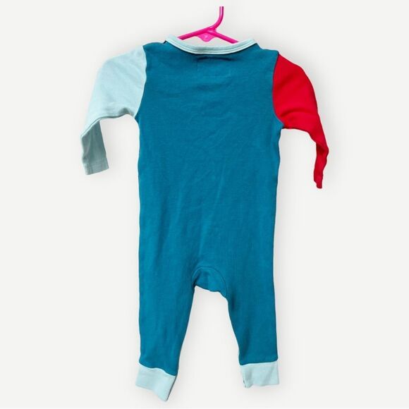 Rockin Baby Cotton One Piece Colorblock Romper. 6-9 Months. - Picture 3 of 6